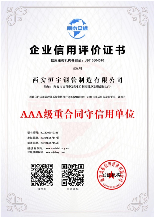 AAA級(jí)重合同守信用單位